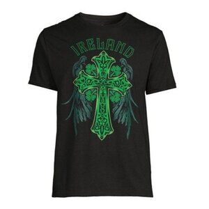 IRELAND Men's Winged Celtic Cross T-Shirt